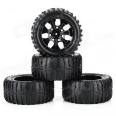 1:10 Scale Replacement Truck Rubber Tyre Tire (4 PCS) 1:10 Scale Replacement Truck Rubber Tyre Tire (4 PCS)
