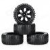 1:10 Scale Replacement Truck Rubber Tyre Tire (4 PCS) 1:10 Scale Replacement Truck Rubber Tyre Tire (4 PCS)