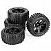 1:10 Scale Replacement Truck Rubber Tyre Tire (4 PCS) 1:10 Scale Replacement Truck Rubber Tyre Tire (4 PCS)