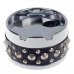 Cool Plastic Rivet Rotary Top Ashtray - Silver + Black Cool Plastic Rivet Rotary Top Ashtray - Silver + Black