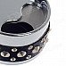 Cool Plastic Rivet Rotary Top Ashtray - Silver + Black Cool Plastic Rivet Rotary Top Ashtray - Silver + Black