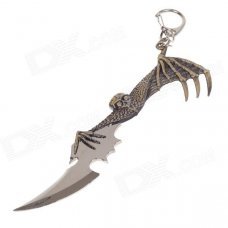 Animation Unique Tercel Style Zinc Alloy Sword Toy Keychain - Bronze + Silver
