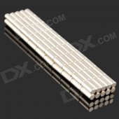 2 x 5mm NdFeB Neodymium Magnet Circular Cylinder DIY Puzzle Set - Silver (100 PCS)