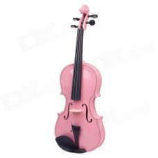 william 4/4 Full Size Beginner Violin Starter Kit - Pink (Bow, Rosin, Case) william 4/4 Full Size Beginner Violin Starter Kit - Pink (Bow, Rosin, Case)