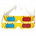 Disposable Anaglyphic Red + Blue 3D Glasses (Assorted 2-Pack) Disposable Anaglyphic Red + Blue 3D Glasses (Assorted 2-Pack)
