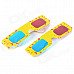 Disposable Anaglyphic Red + Blue 3D Glasses (Assorted 2-Pack) Disposable Anaglyphic Red + Blue 3D Glasses (Assorted 2-Pack)