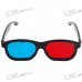 Re-useable Plastic Frame and Lens Anaglyphic Red + Blue 3D Glasses