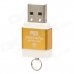 SIYOTEAM SY-M83 USB 2.0 TF / Micro SD / M2 Card Reader - Golden + Silver + White SIYOTEAM SY-M83 USB 2.0 TF / Micro SD / M2 Card Reader - Golden + Silver + White