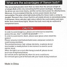 Vehicle HID Headlamp Complete Set (9007 8000K) Vehicle HID Headlamp Complete Set (9007 8000K)