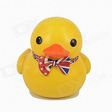 Cute Vinyl Boy Duck Piggy Bank - Yellow Cute Vinyl Boy Duck Piggy Bank - Yellow