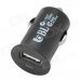 Universal Mini Portable Female USB Output Car Charger for cellphone - Black Universal Mini Portable Female USB Output Car Charger for cellphone - Black