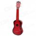 William Mini Handheld 21" 4-String Ukulele - Red + Black William Mini Handheld 21" 4-String Ukulele - Red + Black