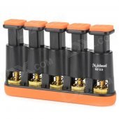 MMS02 5-key Guitar Bass Piano Hand Finger Exerciser Trainer Grip - Orange + Black