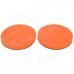 7" Self Adhesive Car Washing Wax Polishing Sponge Pads - Orange + Black (2 PCS)