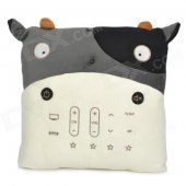 Cute Cow Pillow Style Multi-Functional Remote Controller - Black + White (2 x AA)