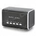 Zsr001 Portable Mini MP3 Music Speaker w/ U Disk / TF Slot - Black + Silver Zsr001 Portable Mini MP3 Music Speaker w/ U Disk / TF Slot - Black + Silver