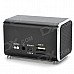 Zsr001 Portable Mini MP3 Music Speaker w/ U Disk / TF Slot - Black + Silver Zsr001 Portable Mini MP3 Music Speaker w/ U Disk / TF Slot - Black + Silver