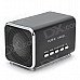 Zsr001 Portable Mini MP3 Music Speaker w/ U Disk / TF Slot - Black + Silver Zsr001 Portable Mini MP3 Music Speaker w/ U Disk / TF Slot - Black + Silver