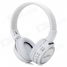 ZL-800 Wireless Sports Hi-Fi MP3 Headphones w/ Microphone / FM Radio - White + Silver ZL-800 Wireless Sports Hi-Fi MP3 Headphones w/ Microphone / FM Radio - White + Silver
