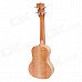 William 23" Maple 4-String Ukulele w/ Engraving Flower On Fingerboard - Light Brown William 23" Maple 4-String Ukulele w/ Engraving Flower On Fingerboard - Light Brown