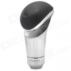 MOMO Universal Car PU Leather + Aluminum Alloy Shift Gear Knob - Black + Silver MOMO Universal Car PU Leather + Aluminum Alloy Shift Gear Knob - Black + Silver