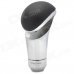 MOMO Universal Car PU Leather + Aluminum Alloy Shift Gear Knob - Black + Silver MOMO Universal Car PU Leather + Aluminum Alloy Shift Gear Knob - Black + Silver