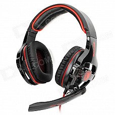 SADES SA-903 USB 2.0 Gaming Headphones w/ Microphone - Black + Red (300cm-Cable) SADES SA-903 USB 2.0 Gaming Headphones w/ Microphone - Black + Red (300cm-Cable)