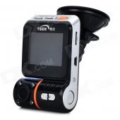 TEER H7160 Mini HD 1080P Wide Angle 4-LED Night Viewing Digital Car DVR Camcorde - Black