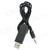 CNTEK 02 USB Powered 3.5mm Plug FM Transmitter for MP3 / MP4 Player / Cell Phone + More - Black