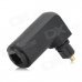 Shanghezhong Toslink Digital Optical Jack to Mini Plug 90 Degree Right Angle Audio Adapter - Black Shanghezhong Toslink Digital Optical Jack to Mini Plug 90 Degree Right Angle Audio Adapter - Black
