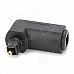 Shanghezhong Toslink Digital Optical Jack to Mini Plug 90 Degree Right Angle Audio Adapter - Black Shanghezhong Toslink Digital Optical Jack to Mini Plug 90 Degree Right Angle Audio Adapter - Black