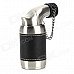 Honest 516 Windproof Butane Jet Lighter - Black + Silver Honest 516 Windproof Butane Jet Lighter - Black + Silver