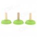 81195 Plunger Shaped Refrigerator Magnets - Green (3 PCS)