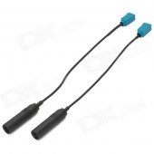 FM Radio Aerial Female Converter Cable for European Model Car - Black