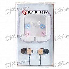 Kanen KM-928 Noise Isolation In-Ear Earphone (3.5mm Jack/110cm Cable)