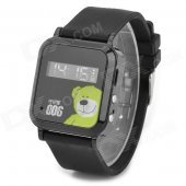 Cityeasy 006 Mini 0.8" LCD Quad-Band GSM GPS Wrist Watch Tracker Phone for Kids - Black