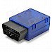 ELM327 Bluetooth OBD2 V1.5 Car Diagnostic Interface Tool - Blue ELM327 Bluetooth OBD2 V1.5 Car Diagnostic Interface Tool - Blue