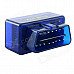 C2 Car Vehicle Mini Bluetooth OBD2 V1.5 Code Reader Scanner - Blue C2 Car Vehicle Mini Bluetooth OBD2 V1.5 Code Reader Scanner - Blue