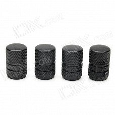 MZ Universal Cylinder Aluminium Alloy Car Tire Valve Caps - Black (4 PCS) MZ Universal Cylinder Aluminium Alloy Car Tire Valve Caps - Black (4 PCS)