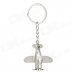 Aircraft Style Zinc Alloy Keychain - Silver