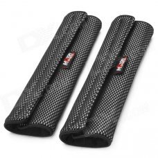 Car Seat Belt Cover - Black + Red (2 PCS)