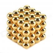 CHEERLINK ZA-64 5mm Neodymium Iron DIY Educational Toys Set - Golden (64 PCS)