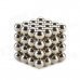 CHEERLINK ZD-64 10mm Neodymium Iron DIY Educational Toys Set - Silver (64 PCS)