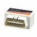 Mini ELM327 V1.5 OBD2 OBDII EOBD Bluetooth Auto Scanner Interface Tool - White Mini ELM327 V1.5 OBD2 OBDII EOBD Bluetooth Auto Scanner Interface Tool - White