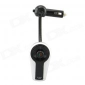 BT-518E 0.4" LCD Bluetooth V2.1 Handsfree Car Kit w/ MP3 Player / FM Transmitter / A2DP - Black