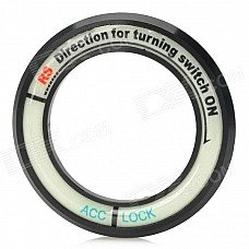 JHD001 Glow-in-the-Dark Ring for Car Ignition - Black + White JHD001 Glow-in-the-Dark Ring for Car Ignition - Black + White