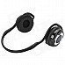 Biuetooth V3.0+EDR Stereo Headphone w/ Handsfree / MP3 Function - Black + Silver Biuetooth V3.0+EDR Stereo Headphone w/ Handsfree / MP3 Function - Black + Silver