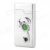 Scorpion Style Aluminium Alloy Butane Lighter w/ LED Light - Silver