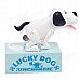 Creative Hilarious Dog Style Piggy Bank - White + Black + Light Blue (2 x AA)