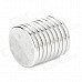 12.5 x 1.5mm Round Shape NdFeB Magnet - Silver (9 PCS)